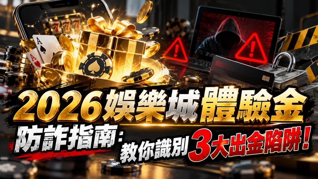 2026娛樂城體驗金防詐指南：教你識別3大出金陷阱！