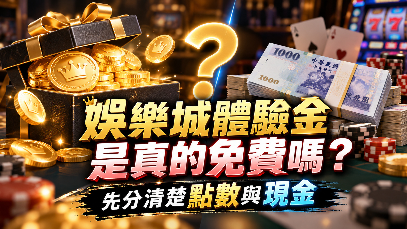 娛樂城體驗金是真的免費嗎？先分清楚點數與現金

